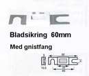 Bladsikring 50A  60 mm. Med gnistfang